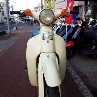 NO.3517 リトルカブ 4サイクルエンジン セル付き 4速ギヤ クリーム ☆彡