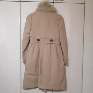 38サイズ_BURBERRY BLUELABEL　ファー付コート　