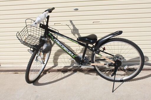 田川市　展示品未使用　メテオストリーム　ブラック　 外装5段変速 　26型 子供用自転車 　26インチ