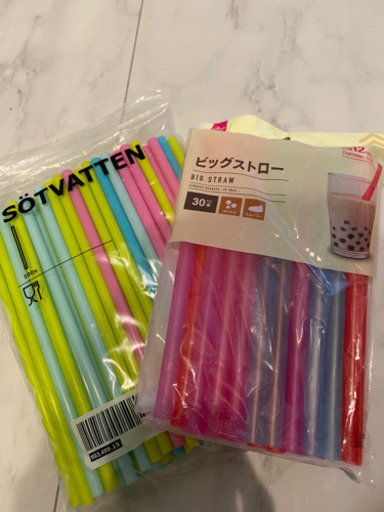 タピオカストロー太さ2種類 ナミ 山の街の生活雑貨の中古あげます 譲ります ジモティーで不用品の処分