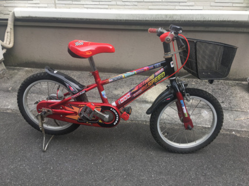 自転車　16インチ　ディズニー☆カーズ