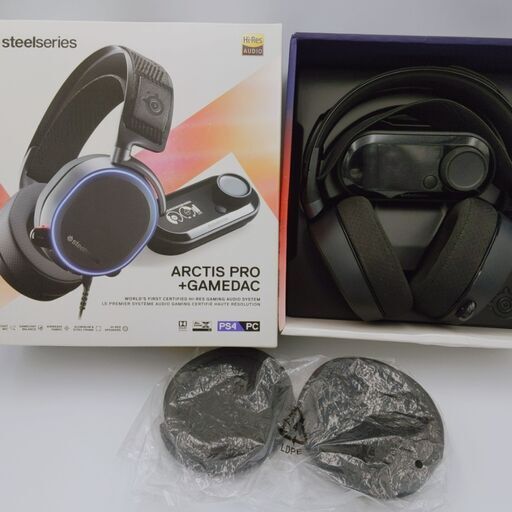 SteelSeries ArctisPro +GameDac 合皮パッド付属