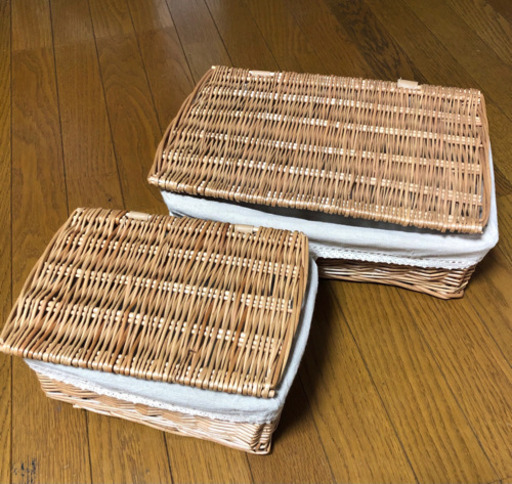 ニトリ フタ付き バスケット 2つ 100均収納 セット なるくま 七宝の収納家具 その他 の中古あげます 譲ります ジモティーで不用品の処分 ニトリ フタ付き バスケット 2つ 100均収納 セット なるくま 七宝の収納家具 その他 の中古あげます 譲ります ジモティーで不用品の処分