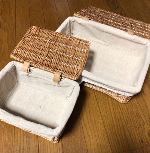 ニトリ フタ付き バスケット 2つ 100均収納 セット なるくま 七宝の収納家具 その他 の中古あげます 譲ります ジモティーで不用品の処分 ニトリ フタ付き バスケット 2つ 100均収納 セット なるくま 七宝の収納家具 その他 の中古あげます 譲ります ジモティーで不用品の処分