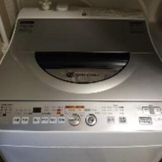 【美品】乾燥機能　シャープ  洗濯機　ES-TG55K-S