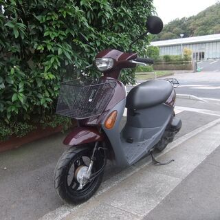 ヤマハビーノあずき色実働 タイヤ山有りカゴ付き