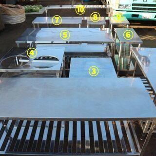 ☆激安☆超買い得☆厨房台　作業台　10点セット☆★マルゼン★業務用厨房★引取限定