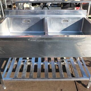 ☆激安☆超買い得マルゼン 2槽シンク 流し台 間口120・奥行70・