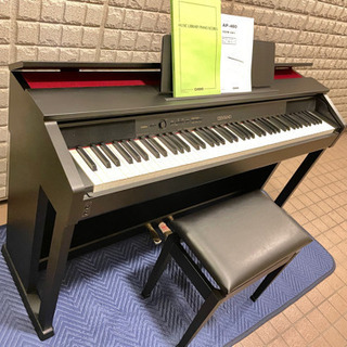 中古電子ピアノ CASIO カシオ AP460 椅子付き - 家電