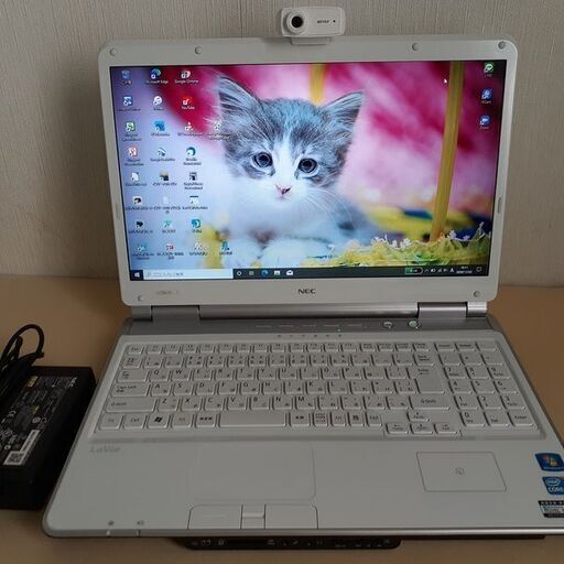 【取引中です】☆core i5＋SSDで快適＆ブルーレイ搭載☆　NEC　LaVie　大画面16インチ　綺麗なホワイト　Wi-Fi　webカメラ　Windows10