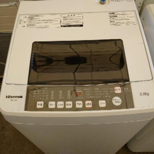 ◎Hs-00057 説明文必読‼️Hisense 5,5kg洗濯機