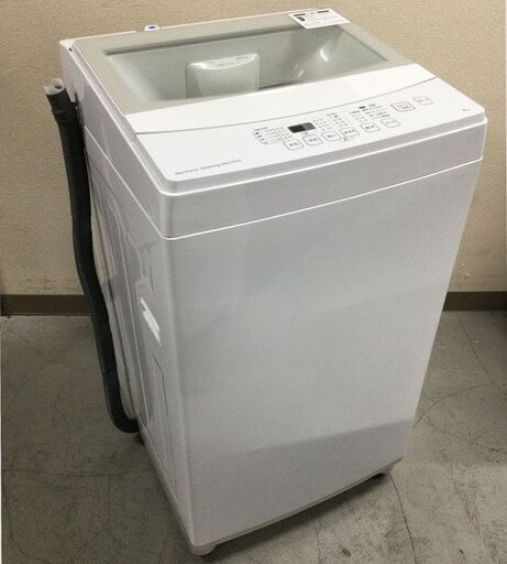 高年式！ニトリ NITORI 全自動洗濯機 6.0㎏ 2019年製 NTR60 トルネ LGY ホワイト