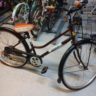 【ネット決済】自転車　26型　ルノークラシックブラウン　ZP12...