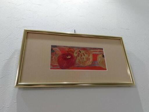 甲斐仁代(カイヒトヨ)静物　油彩　号1変　額付き　1961年　真作保証　一水会会員　日本の草分け的女流画家　希少価値　美術年鑑350,000円　大幅値下