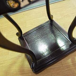 展示品 karimoku 花台 29×29×45cm 透かし彫り LN-1000 天然木 かりん 花梨 漆塗装 高卓 壺台 カリモク☆ PayPay(ペイペイ)決済可能 ☆ 札幌市 清田区 平岡