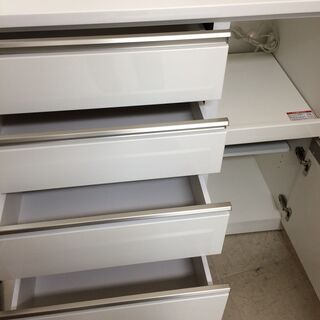 J410 ニトリ 食器棚 キッチンボード ゾロ ZORO-100KB-WH