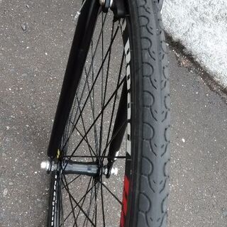 《売約済み》《市内配達無料》《防犯登録料込み》中古車　DEEPER 700x28 ブラックxレッド　3x7段切り替え