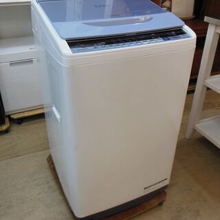 【販売終了しました。ありがとうございます。】HITACHI　7.0㎏　インバーター　全自動洗濯機　BW-V70B　2018年製　中古品