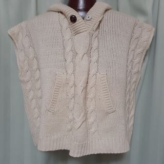 オンワード樫山anyFAM　幼児用袖なしセーター　サイズＬ　USED 