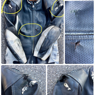 spoon レザーレーシングスーツ MFJ公認 革ツナギ サイズLLW