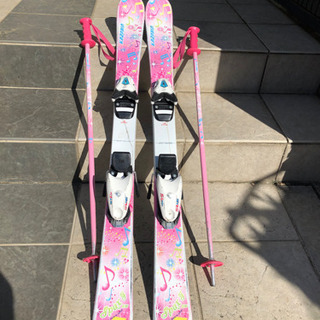 【ネット決済】子供用スキー板　ストックセット