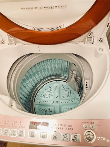 全自動洗濯機 SHARP  ピンク 2015年式