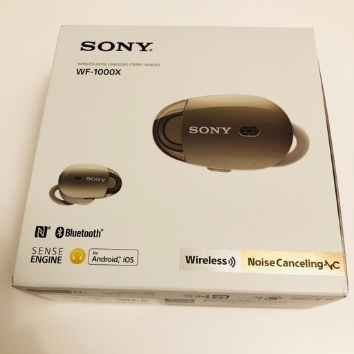 【美品】SONY ワイヤレスイヤホン WF-1000X シャンパンゴールド