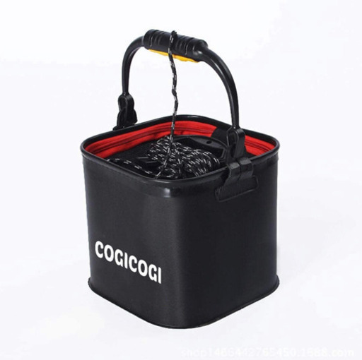 38 新品未開封 バッカン 釣り用バケツ 水汲みバケツ 24 24 24cm 通気メッシュ 折りたたみバケツ ロープ付き Eva製品 ポ 八木沼 直江津のその他の中古あげます 譲ります ジモティーで不用品の処分
