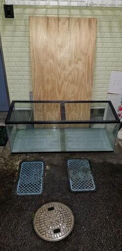 宮城仙台！水漏れ無し！1200×450×450ガラス水槽！中古
