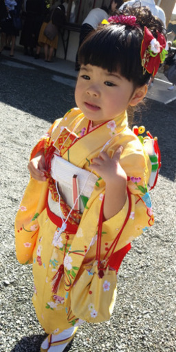 七五三着物一式髪置き紐解き Naminiko 田崎橋のキッズ用品 子供服 の中古あげます 譲ります ジモティーで不用品の処分
