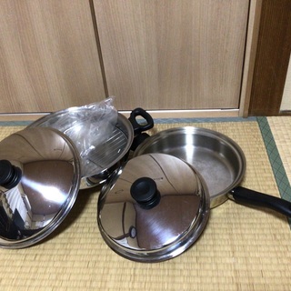 【ネット決済】アムエイの天ぷら鍋と、フライパン