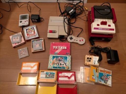 任天堂 Nintendo 初代ファミコン、ディスクシステム、ニューファミコン、初代ゲームボーイ