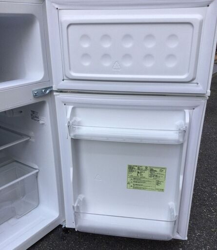 【RKGRE-482】特価！ハイアール/85L 2ドア冷凍冷蔵庫/JR-N85A/中古品/2016年製/当社より近隣無料配達！