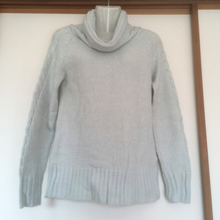 【新品】水色、ラメ入りセーター