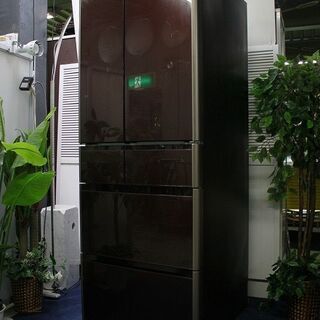 R2182) 日立 中古 日立 6ドア冷凍冷蔵庫 565L 真空チルド 自動製氷 ガラストップ R-G5700F(XT) クリスタルブラウン 2015年製! 冷蔵庫 店頭取引大歓迎♪ R2182) 日立 中古 日立 6ドア冷凍冷蔵庫 565L 真空チルド 自動製氷