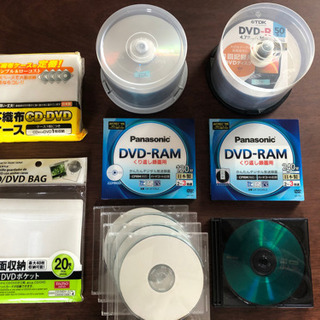 記録用DVD-R,DVD-RAM,CD-R 一式