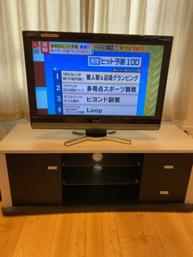 AQUOS 32型　テレビ　テレビ台付き　SHARP