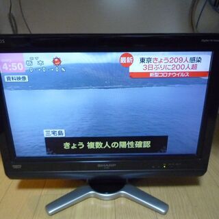 小型液晶テレビＳHARP AQUOS LC-20D30 差し上げます。