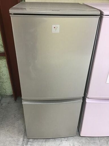 【年末特別SALE・送料無料・設置無料】冷蔵庫 SHARP SJ-PD14Y-N 中古