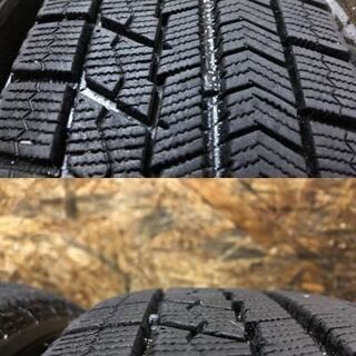 【BS BLIZZAK VRX 165/70R14】スタッドレス【FEID 社外 14インチ 5.5J4HPCD100/114.3+40】バリ溝 パッソ マーチ等　(VTI241) クレジットカード QR決済可能