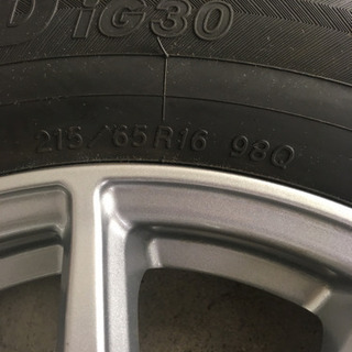 スタッドレス ホイール付4本セット美品 YOKOHAMA iceGUARD スタッドレス バリ山 215/65/16