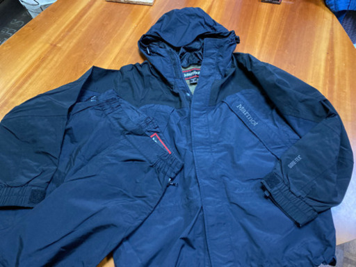 Marmot】マーモット スノーウェア 上下セット GORE-TEX（黒、Sサイズ）