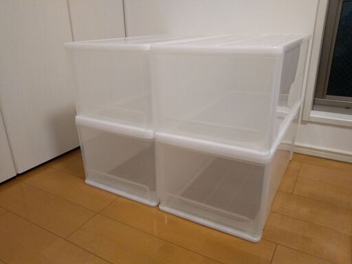 ニトリ衣装ケース4個セットセレスfd 押入れケース 深型 Yuko 九品仏の収納家具 押入れ収納 の中古あげます 譲ります ジモティーで不用品の処分