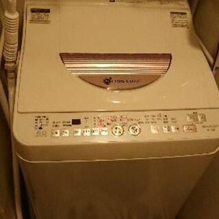 【ネット決済】SHARP 洗濯機 60リットル 風呂水用ポンプ・...