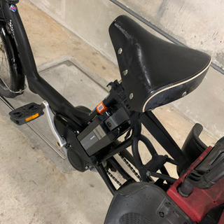 電動自転車　アンジェリーノ　ブリヂストン　黒　子供乗せ
