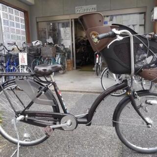 中古自転車１２１４　子供乗せ自転車　２２×２６インチ　３段ギヤ　LEDオートライト　幼児２人同乗可能タイプ