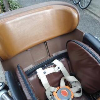 中古自転車１２１４　子供乗せ自転車　２２×２６インチ　３段ギヤ　LEDオートライト　幼児２人同乗可能タイプ