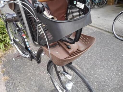 中古自転車１２１４　子供乗せ自転車　２２×２６インチ　３段ギヤ　LEDオートライト　幼児２人同乗可能タイプ
