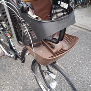 中古自転車１２１４　子供乗せ自転車　２２×２６インチ　３段ギヤ　LEDオートライト　幼児２人同乗可能タイプ