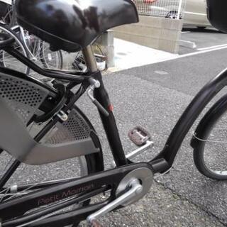 中古自転車１２１４　子供乗せ自転車　２２×２６インチ　３段ギヤ　LEDオートライト　幼児２人同乗可能タイプ